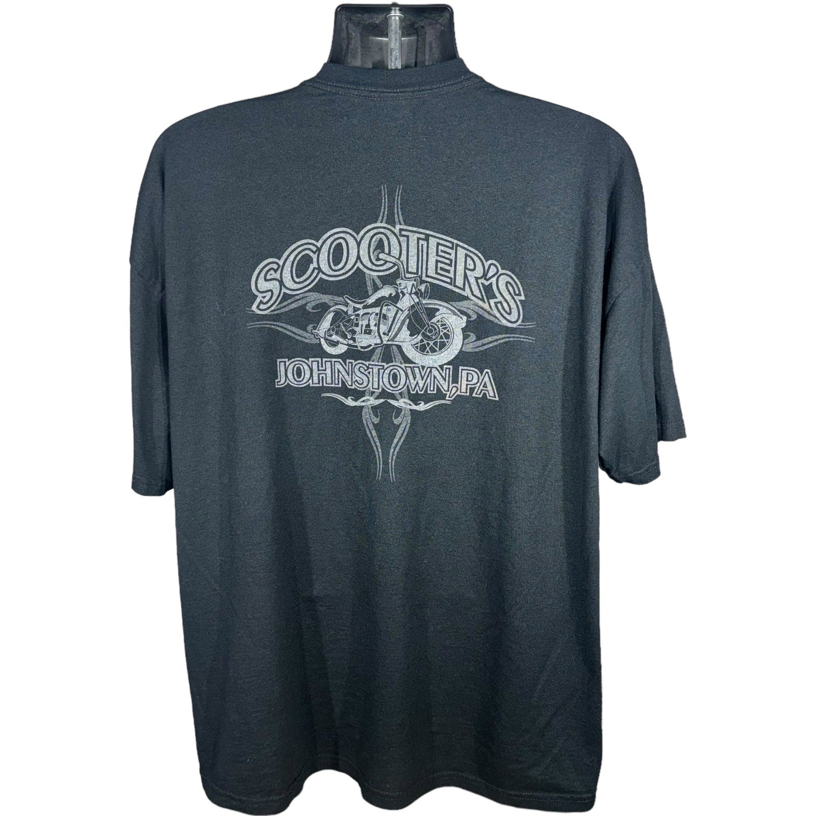 Collection of Scooters Johnstown Pennsylvania Motorcycle Pocket Mullet Tee in a gallery layout