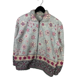 Collection of Women's Cabin Creek Snowflake Shapes Full Zip Sweatshirt in a gallery layout