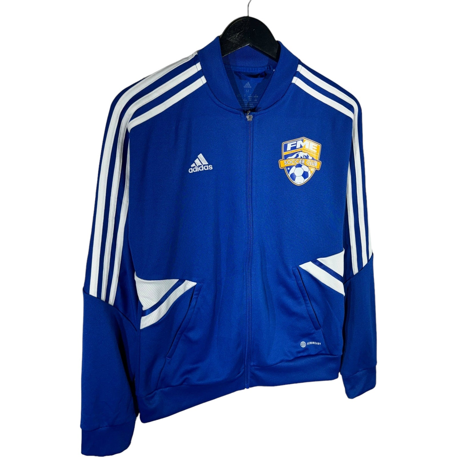 Collection of Adidas FME Soccer Club Full Zip Light Jacket in a gallery layout