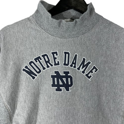 Collection of Champion Reverse Weave University Of Norte Dame Mock Neck Sweatshirt in a gallery layout