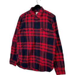 Collection of Gap Flannel Plaid Long Sleeve Button Down in a gallery layout