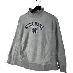 Collection of Champion Reverse Weave University Of Norte Dame Mock Neck Sweatshirt in a gallery layout