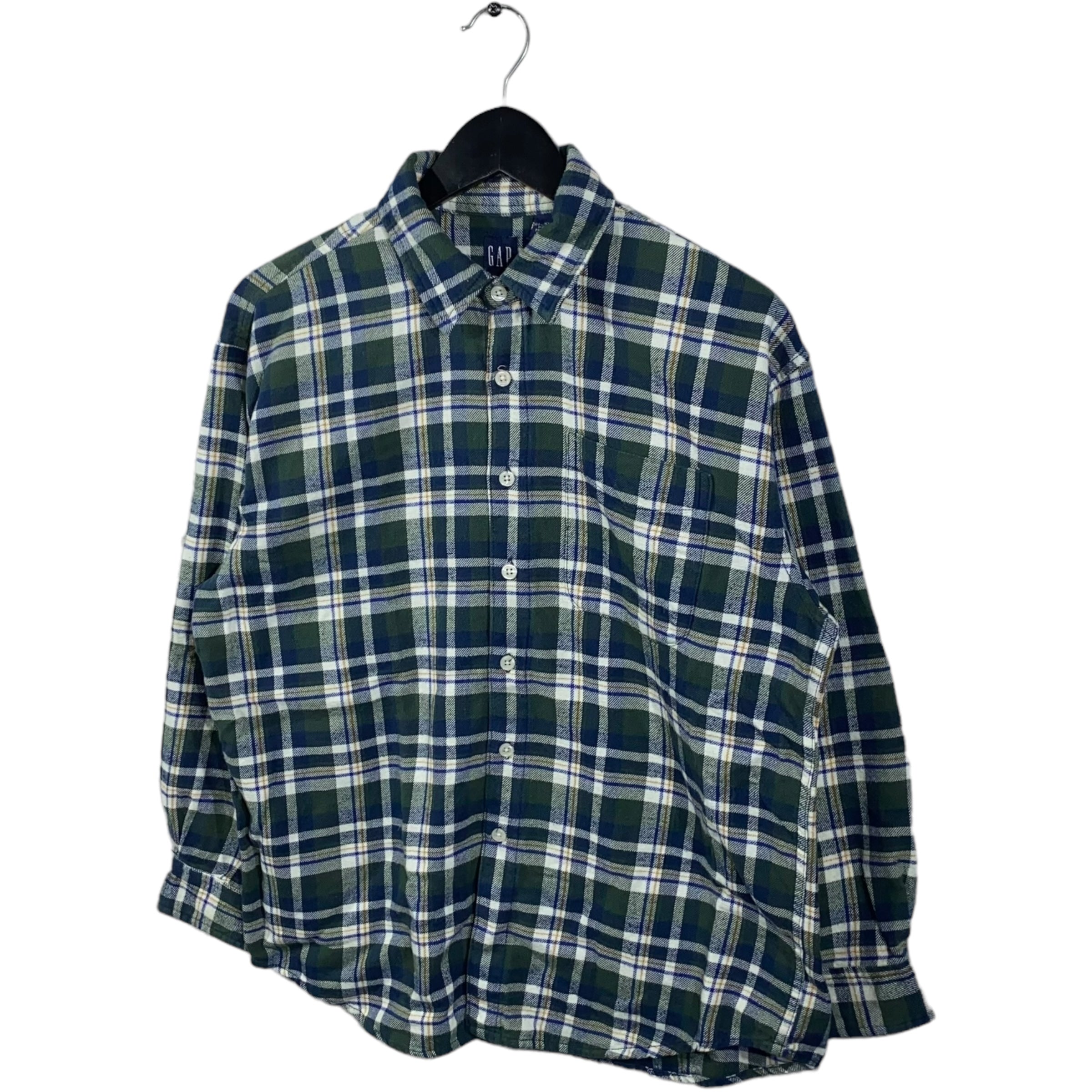 Collection of Gap Plaid Flannel in a gallery layout