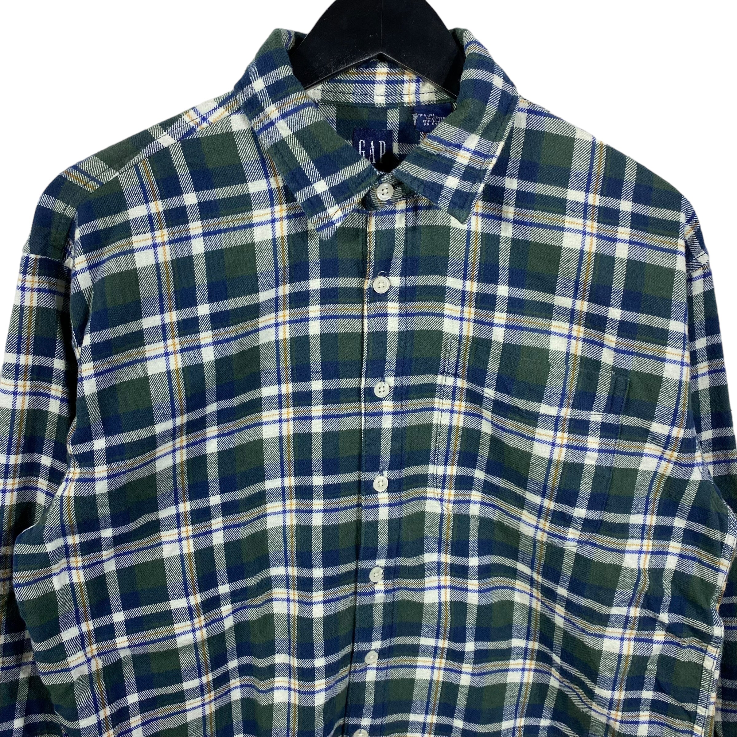 Collection of Gap Plaid Flannel in a gallery layout