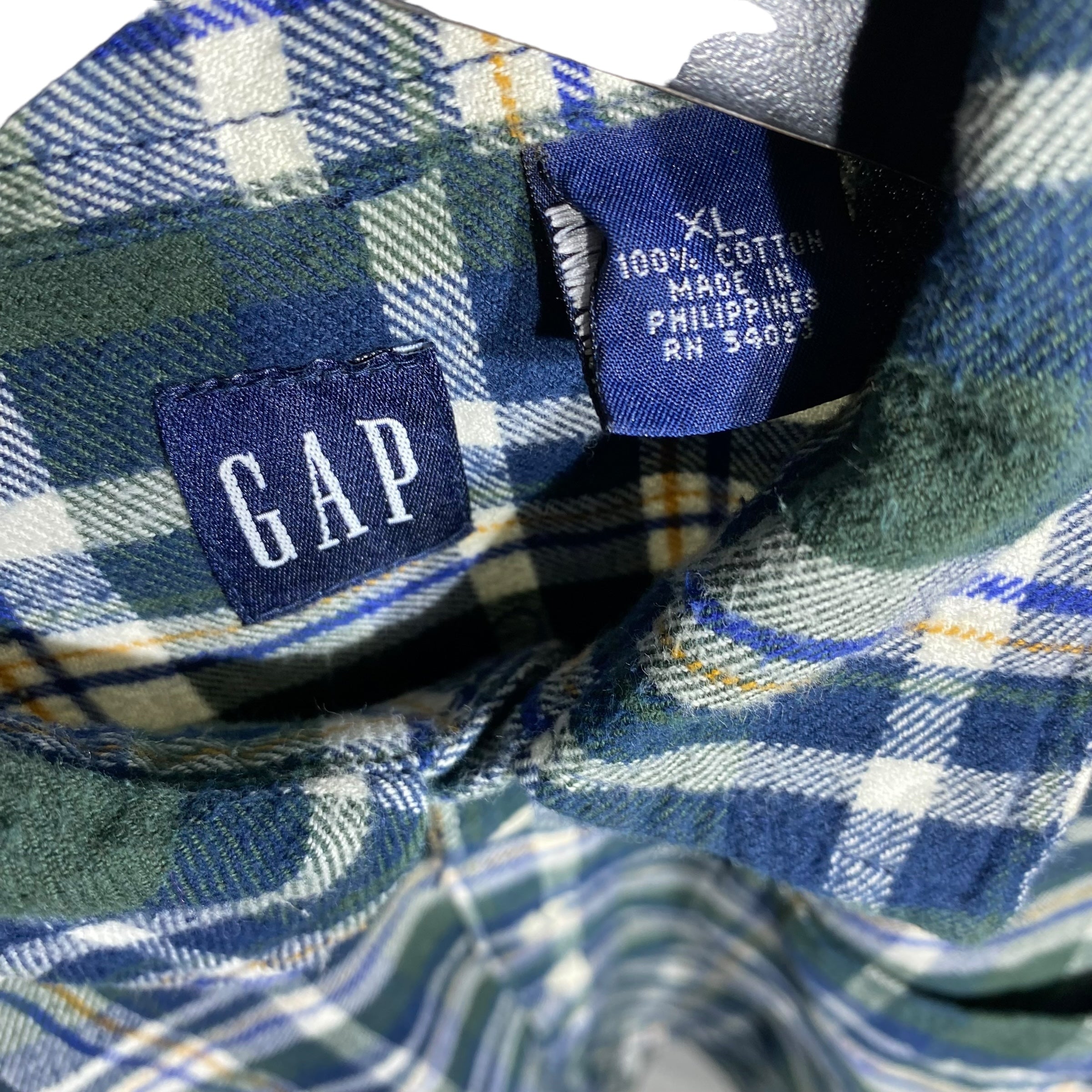 Collection of Gap Plaid Flannel in a gallery layout