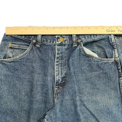 Collection of Wrangler Dark Wash Denim Jeans in a gallery layout