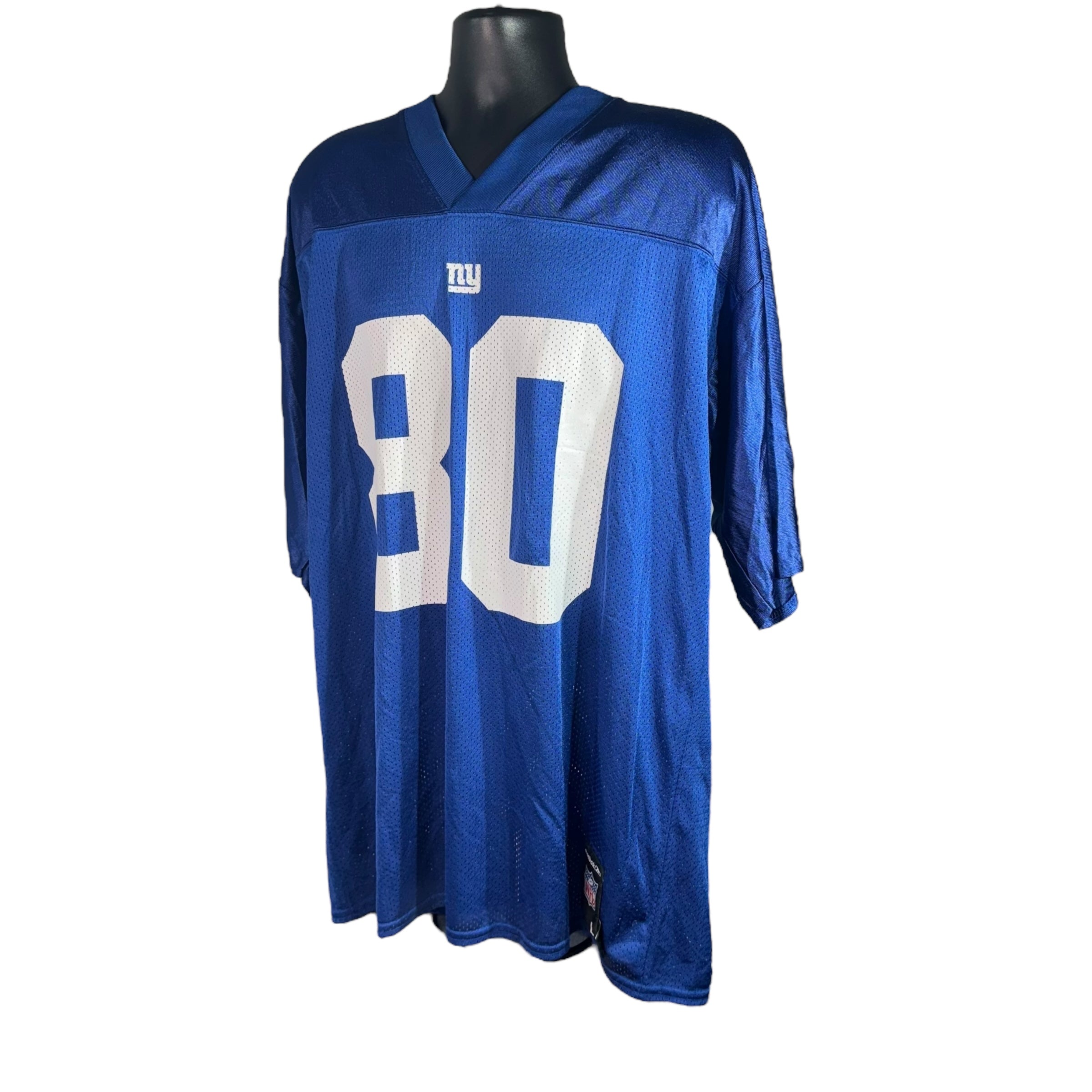 Collection of Vintage New York Giants Jeremy Shockey #80 Jersey in a gallery layout
