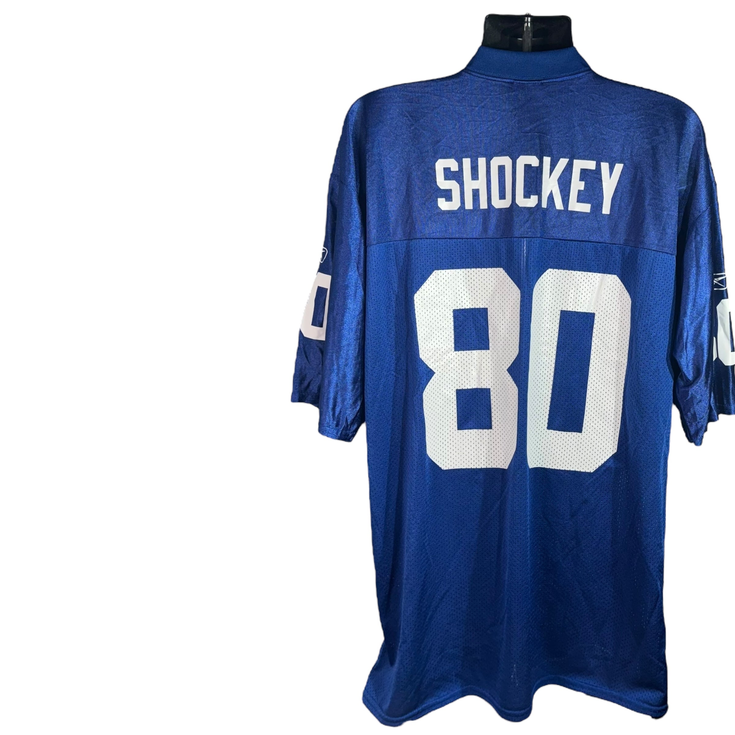 Collection of Vintage New York Giants Jeremy Shockey #80 Jersey in a gallery layout