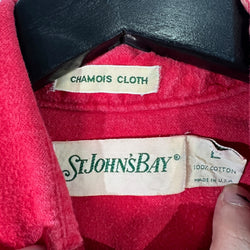 Collection of St. John's Bay Long Sleeve Chamois Button Down in a gallery layout