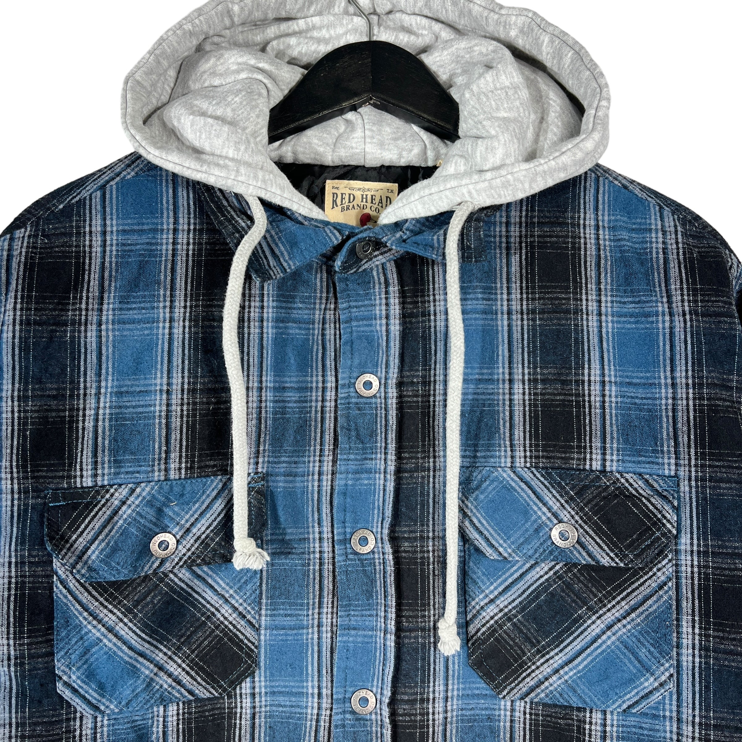 Collection of Red Head Full Zip Plaid Hoodie Jacket in a gallery layout