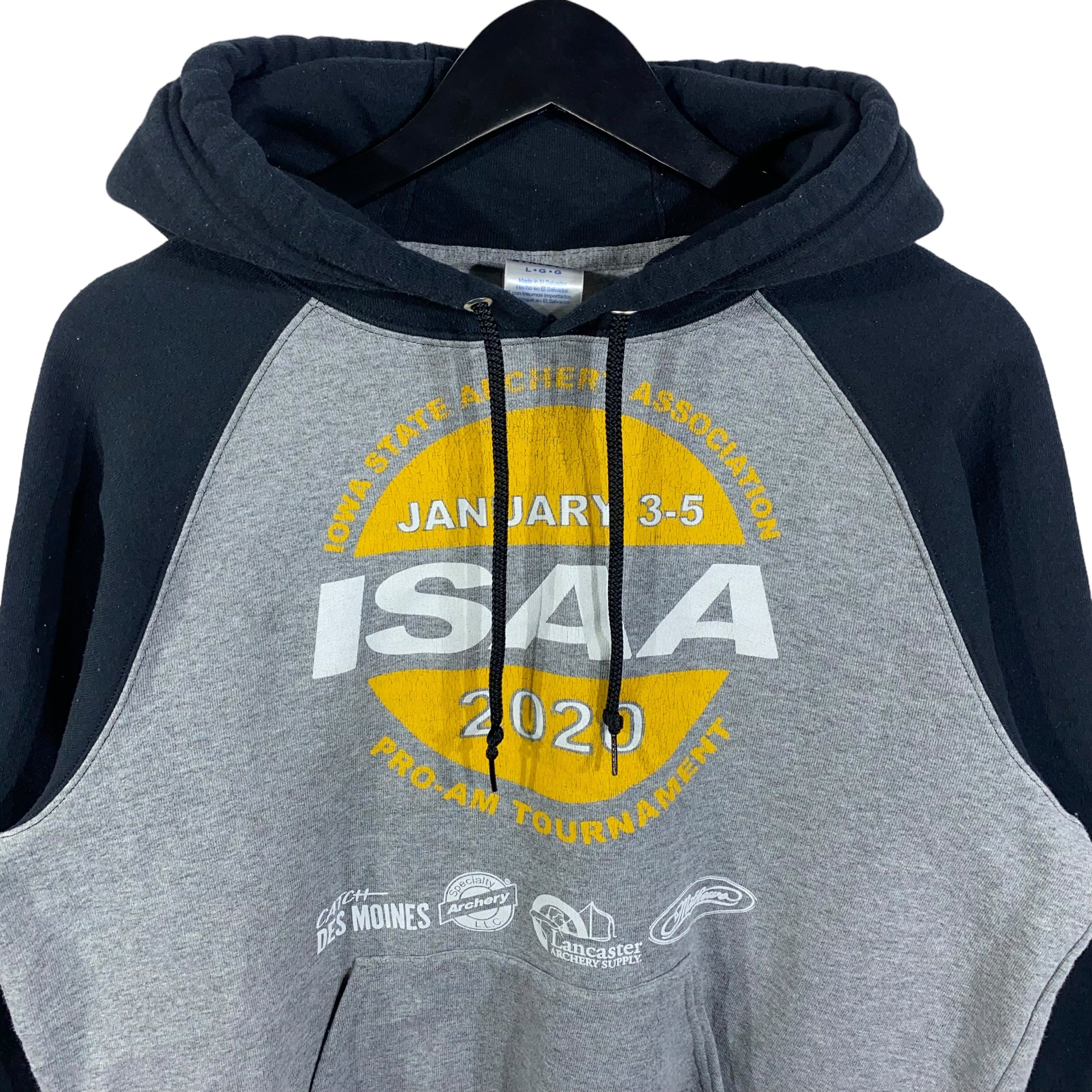 Collection of Vintage ISAA Russell Athletic Hoodie in a gallery layout