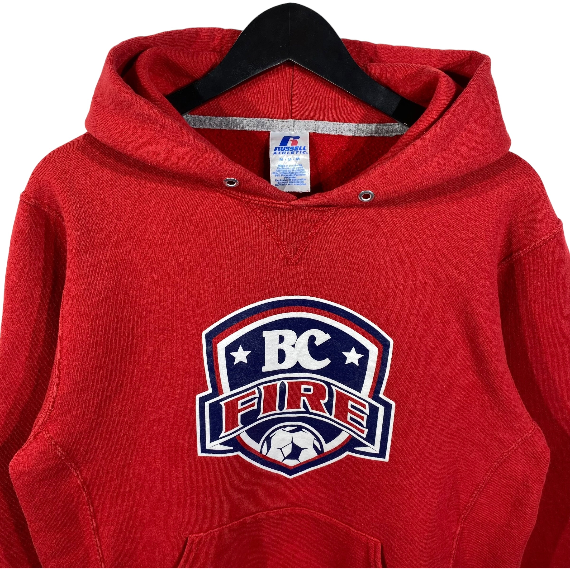 Collection of Russell Athletic BC Fire Club Soccer Hoodie in a gallery layout