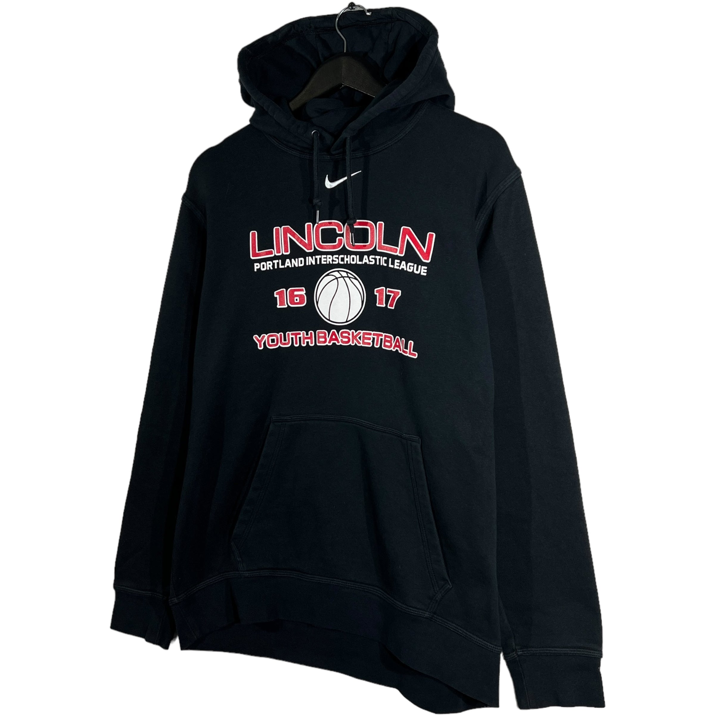 Collection of Lincoln Nike Youth Basketball Hoodie in a gallery layout