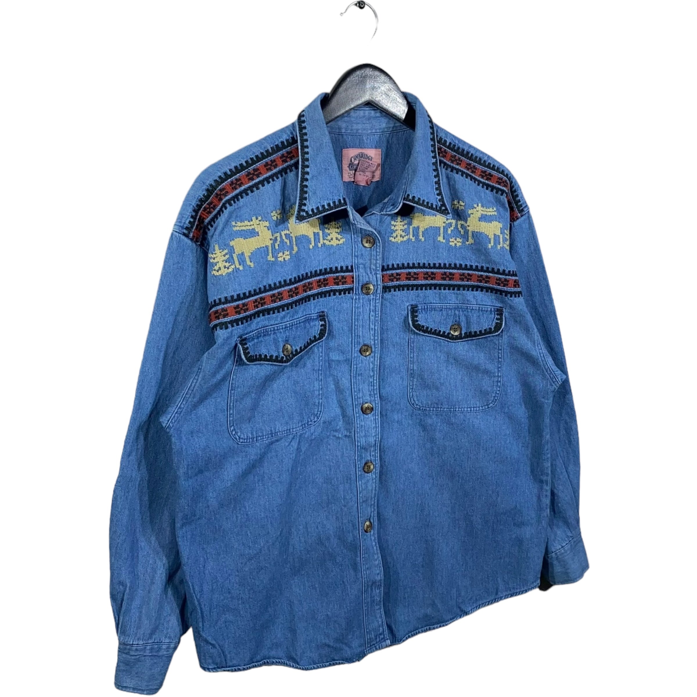 Collection of Cambridge Denim Work Shirt in a gallery layout