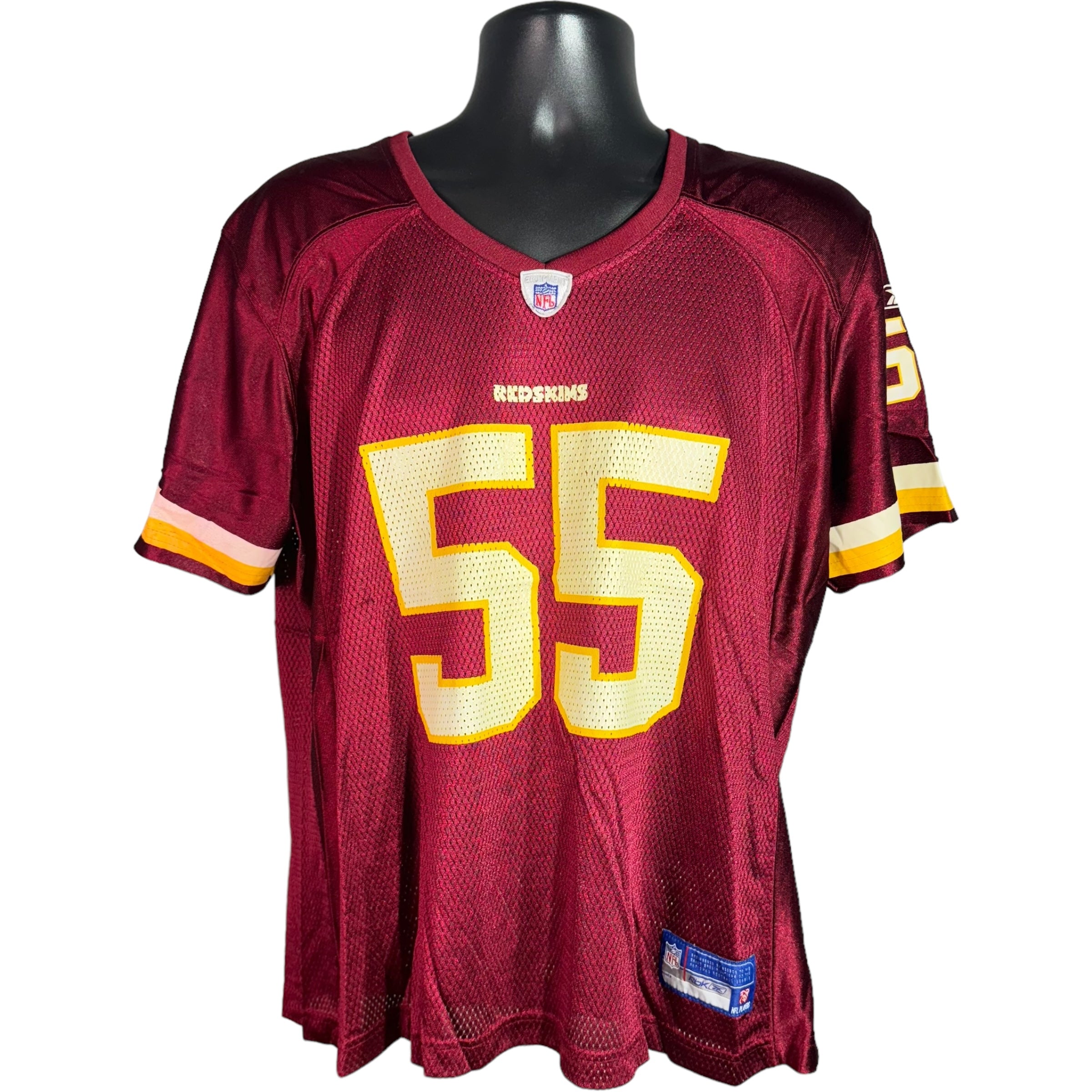 Collection of Washington Redskins Sean Taylor #55 Reebok NFL Jersey in a gallery layout