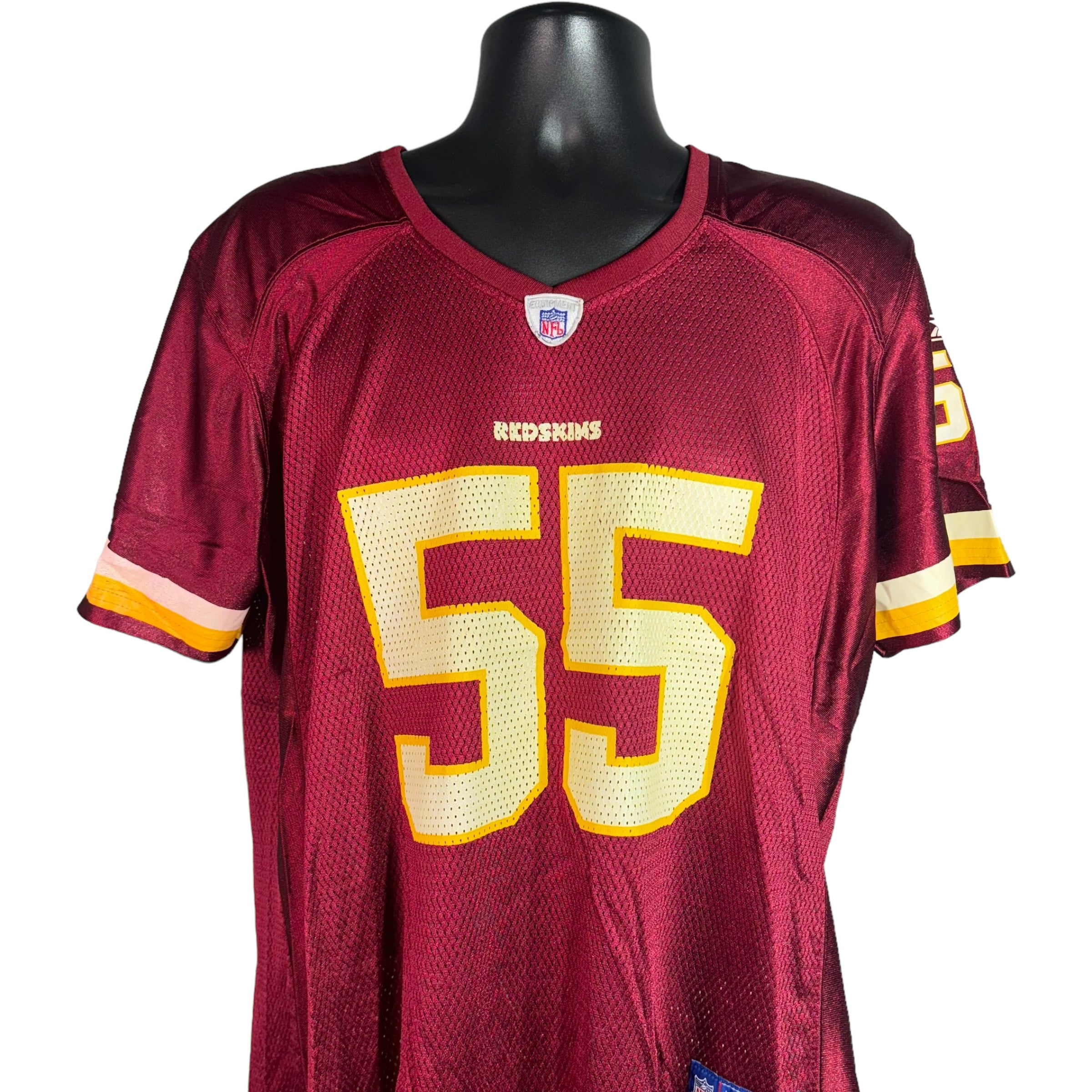 Collection of Washington Redskins Sean Taylor #55 Reebok NFL Jersey in a gallery layout