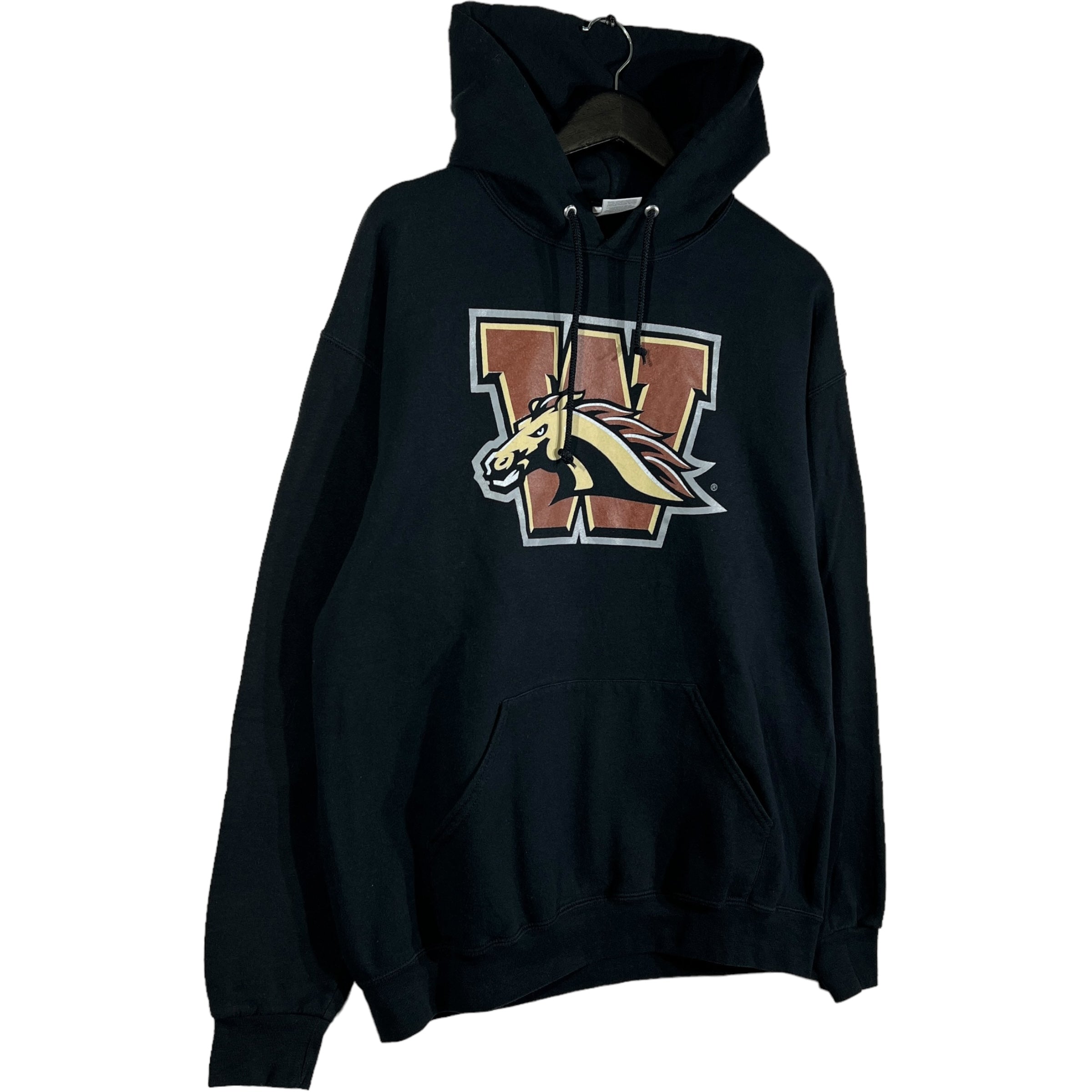 Collection of Vintage Mustangs College Hoodie in a gallery layout