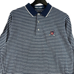 Collection of Polo Golf Stripe Long Sleeve Polo in a gallery layout