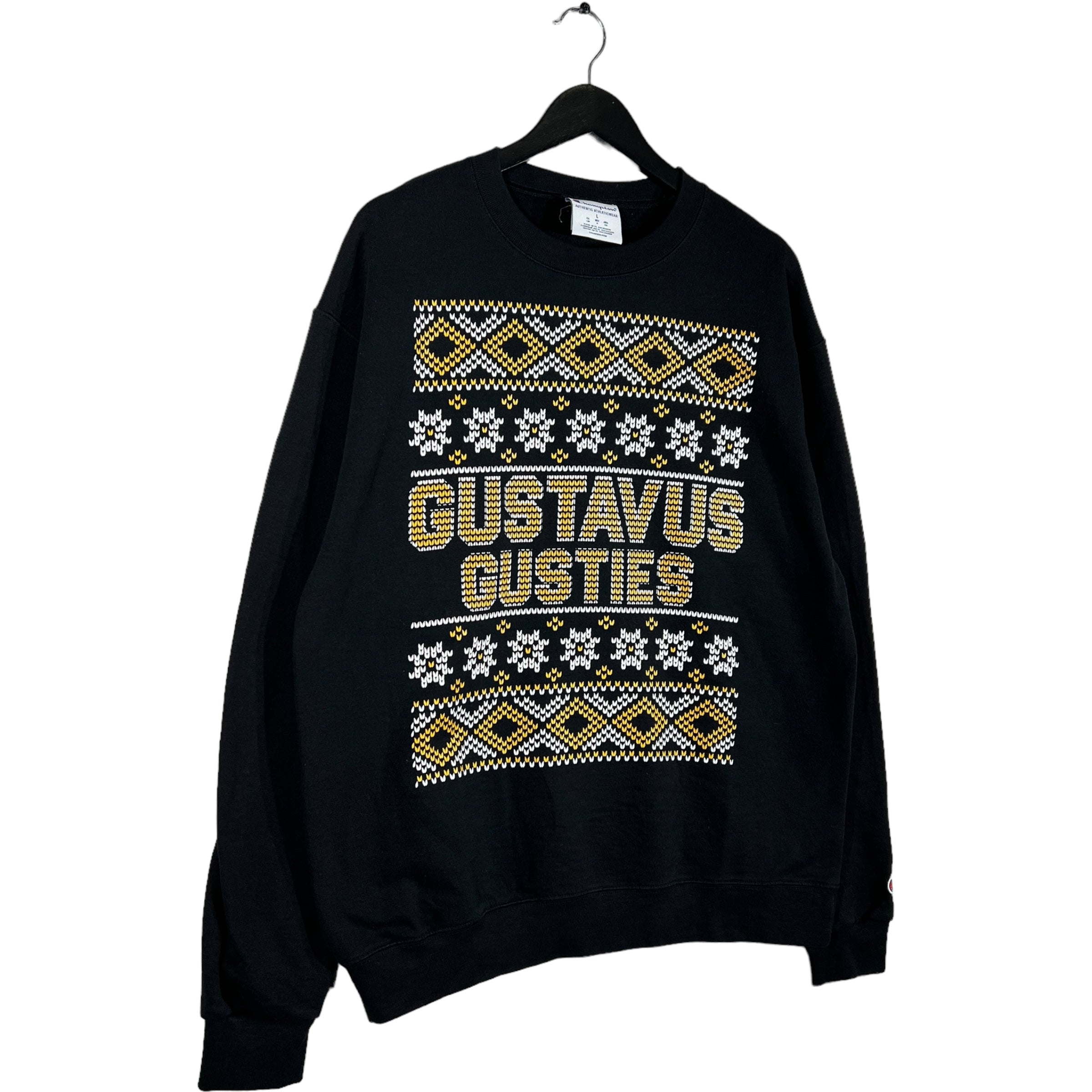 Collection of Champion Gustavus Gusties Christmas Sweater Pullover in a gallery layout