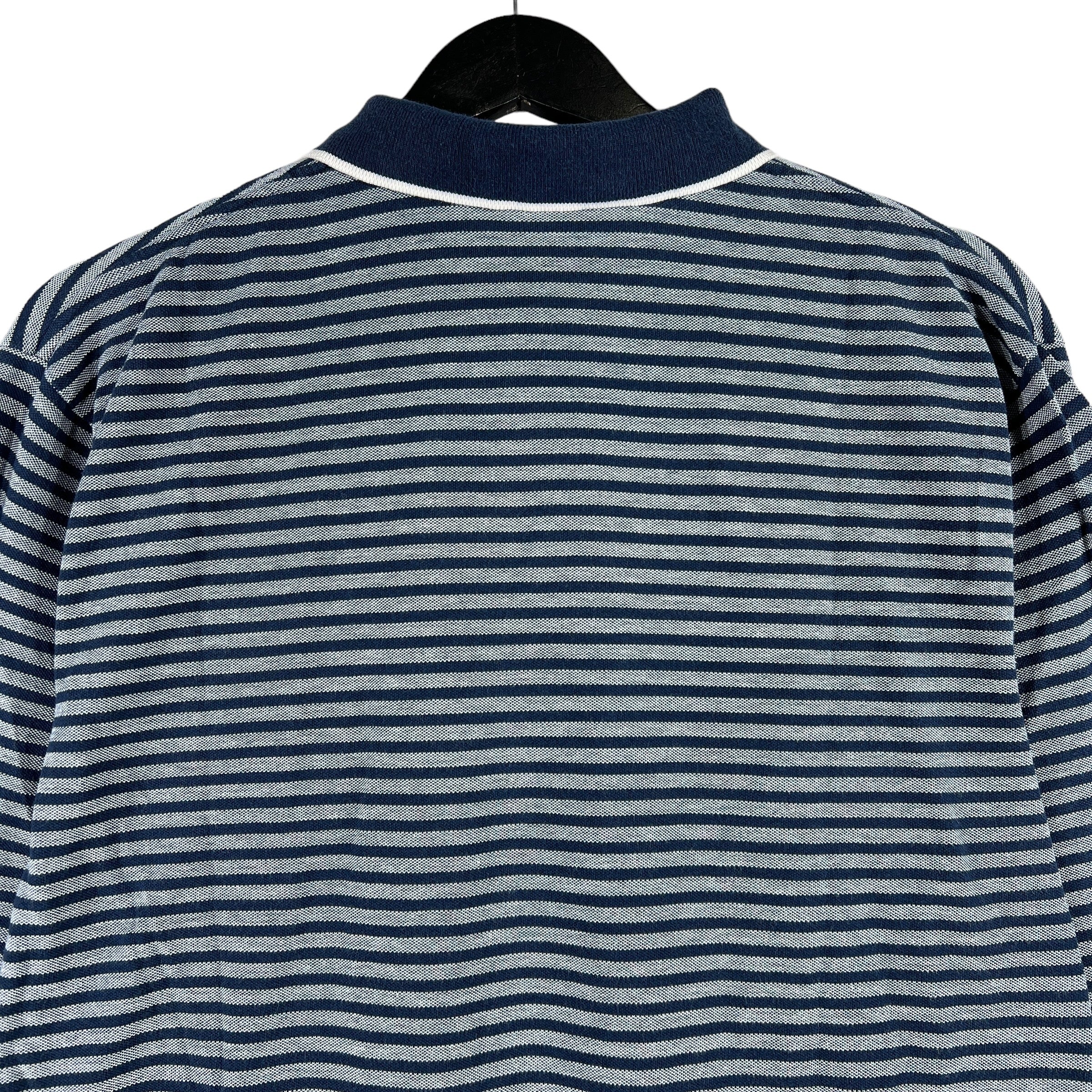 Collection of Polo Golf Stripe Long Sleeve Polo in a gallery layout