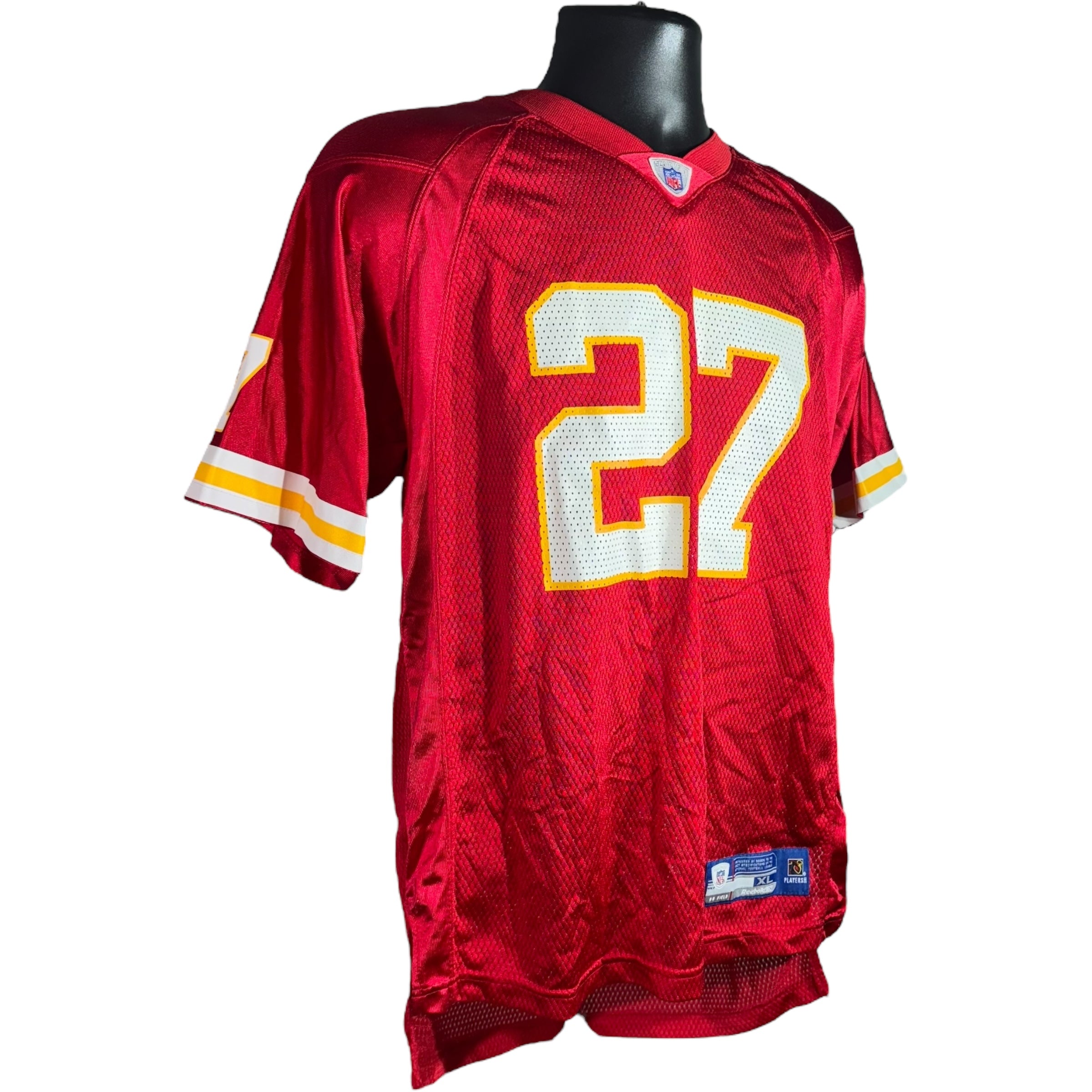 Collection of NFL Kansas City Chiefs #27 Larry Johnson Jersey in a gallery layout