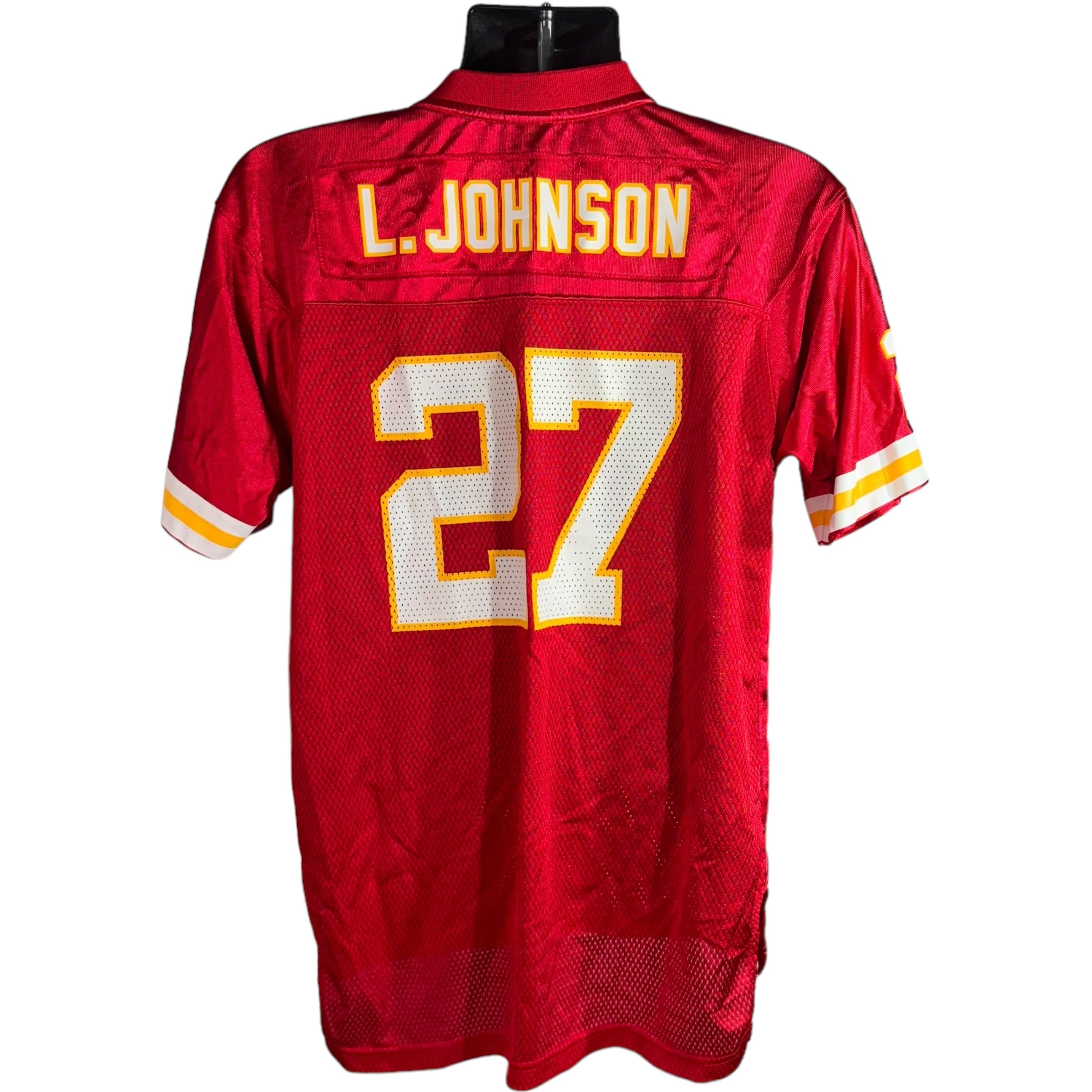 Collection of NFL Kansas City Chiefs #27 Larry Johnson Jersey in a gallery layout