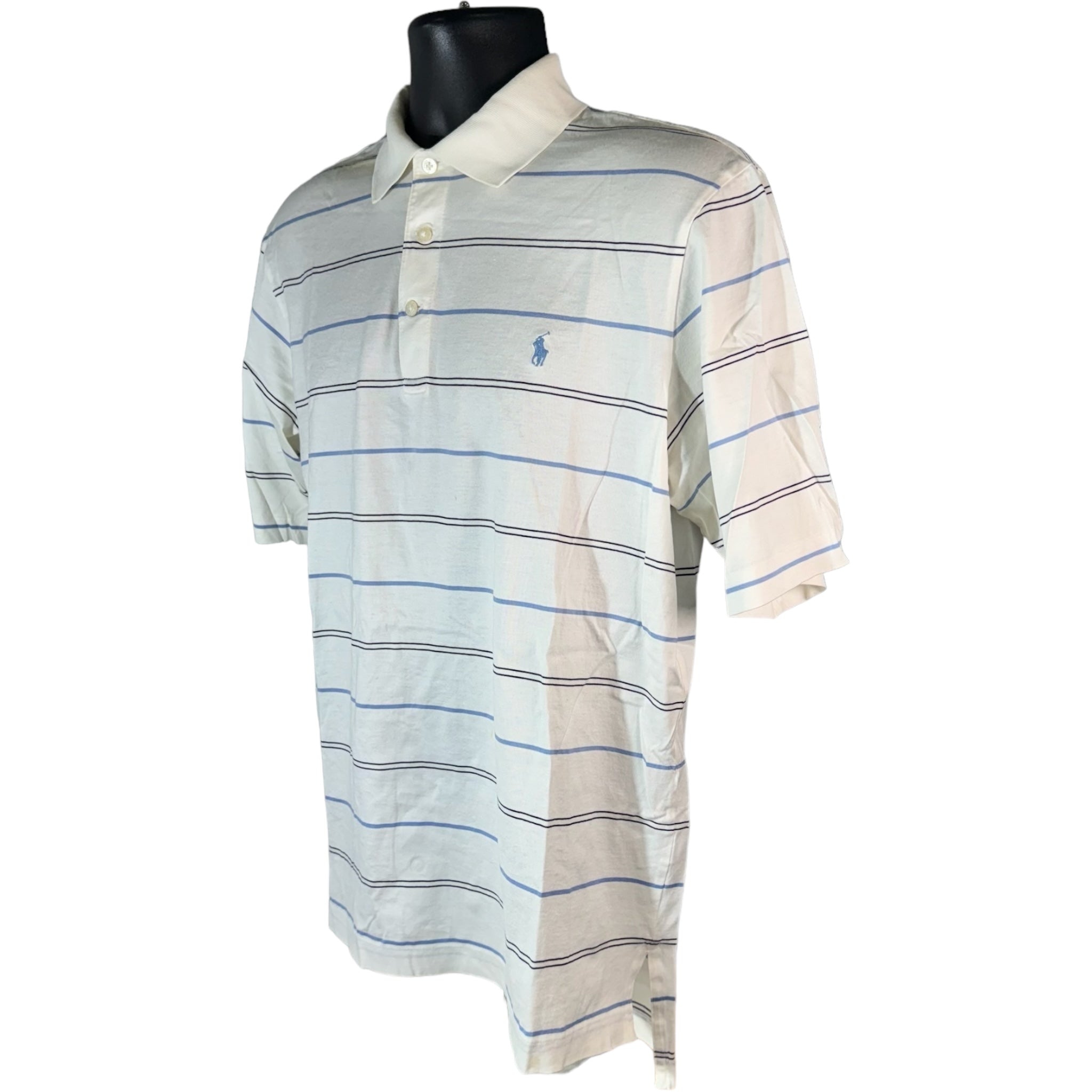 Collection of Polo Ralph Lauren Stripe Short Sleeve Polo Shirt in a gallery layout