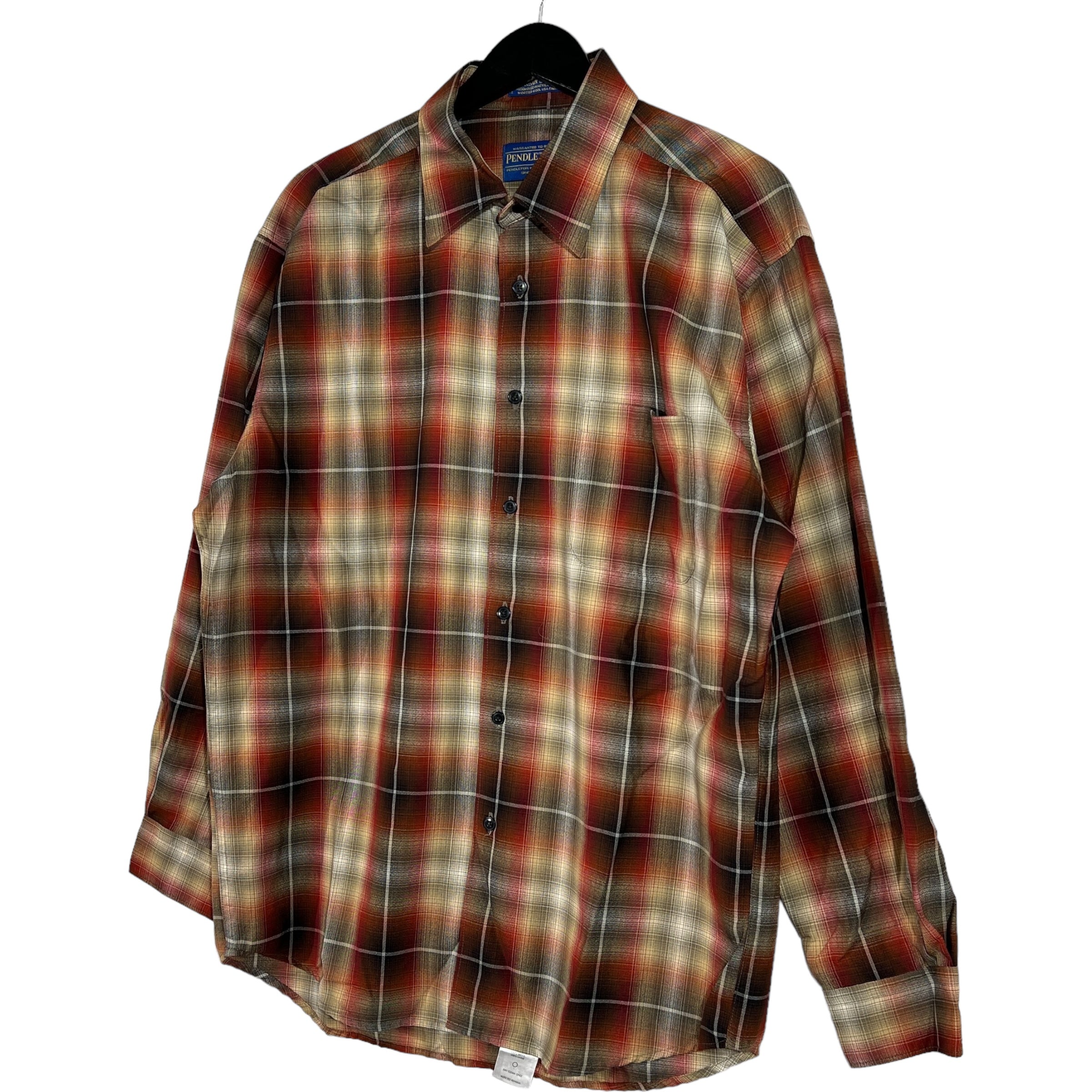 Collection of Pendleton Long Sleeve Plaid Flannel in a gallery layout