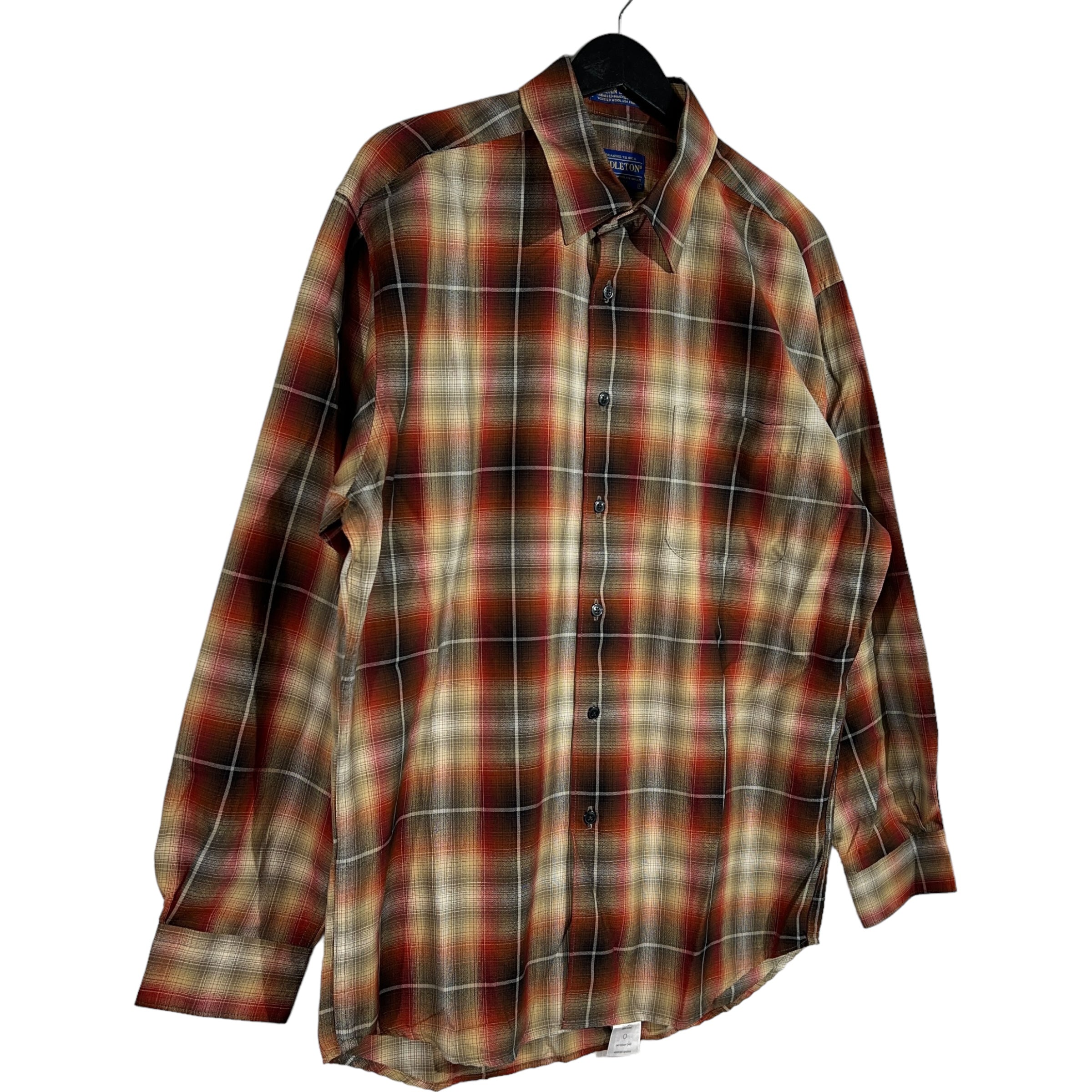 Collection of Pendleton Long Sleeve Plaid Flannel in a gallery layout