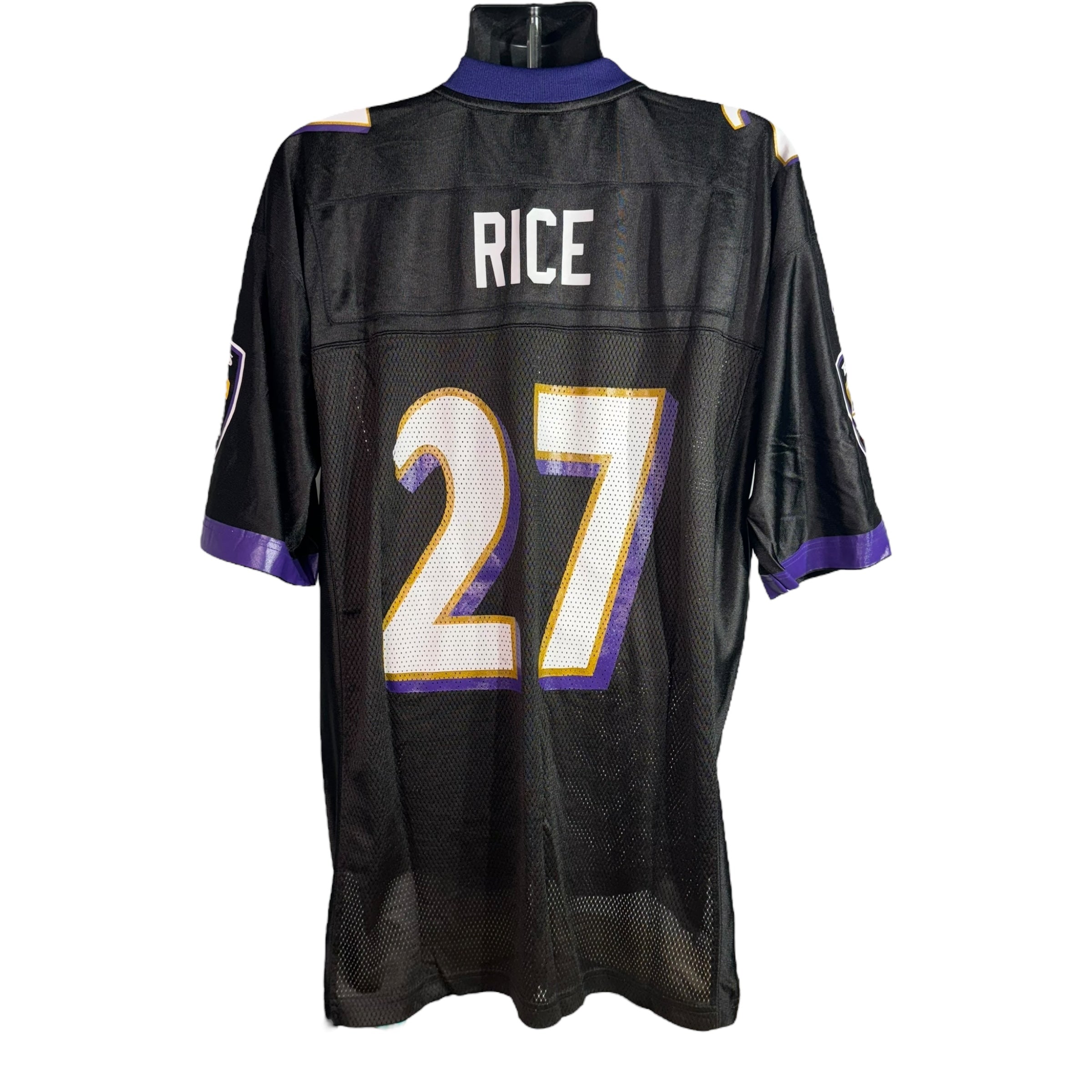 Collection of Reebok Baltimore Ravens #27 Ray Rice Jersey in a gallery layout