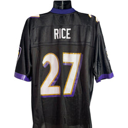 Collection of Reebok Baltimore Ravens #27 Ray Rice Jersey in a gallery layout