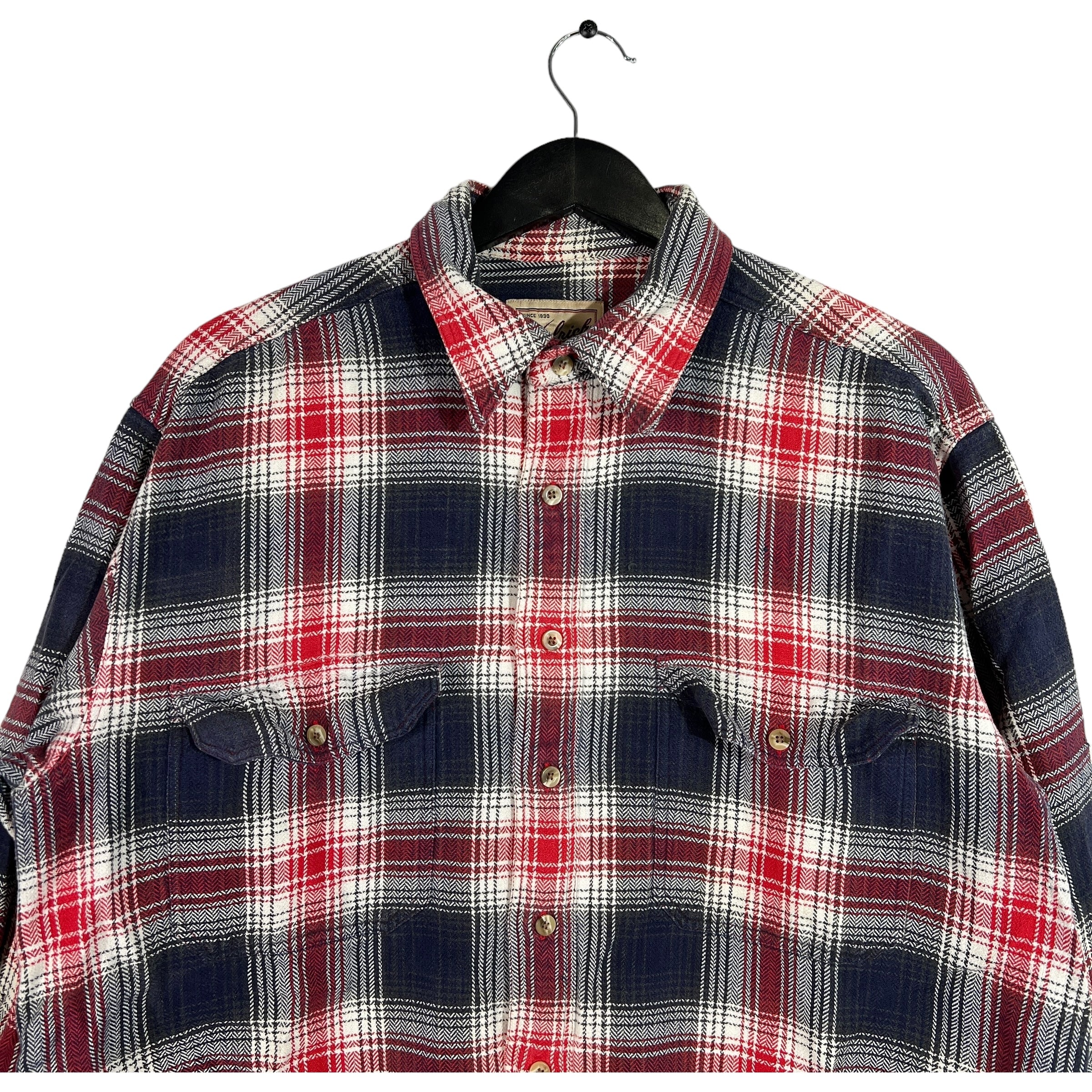 Collection of Woolrich Long Sleeve Plaid Flannel in a gallery layout