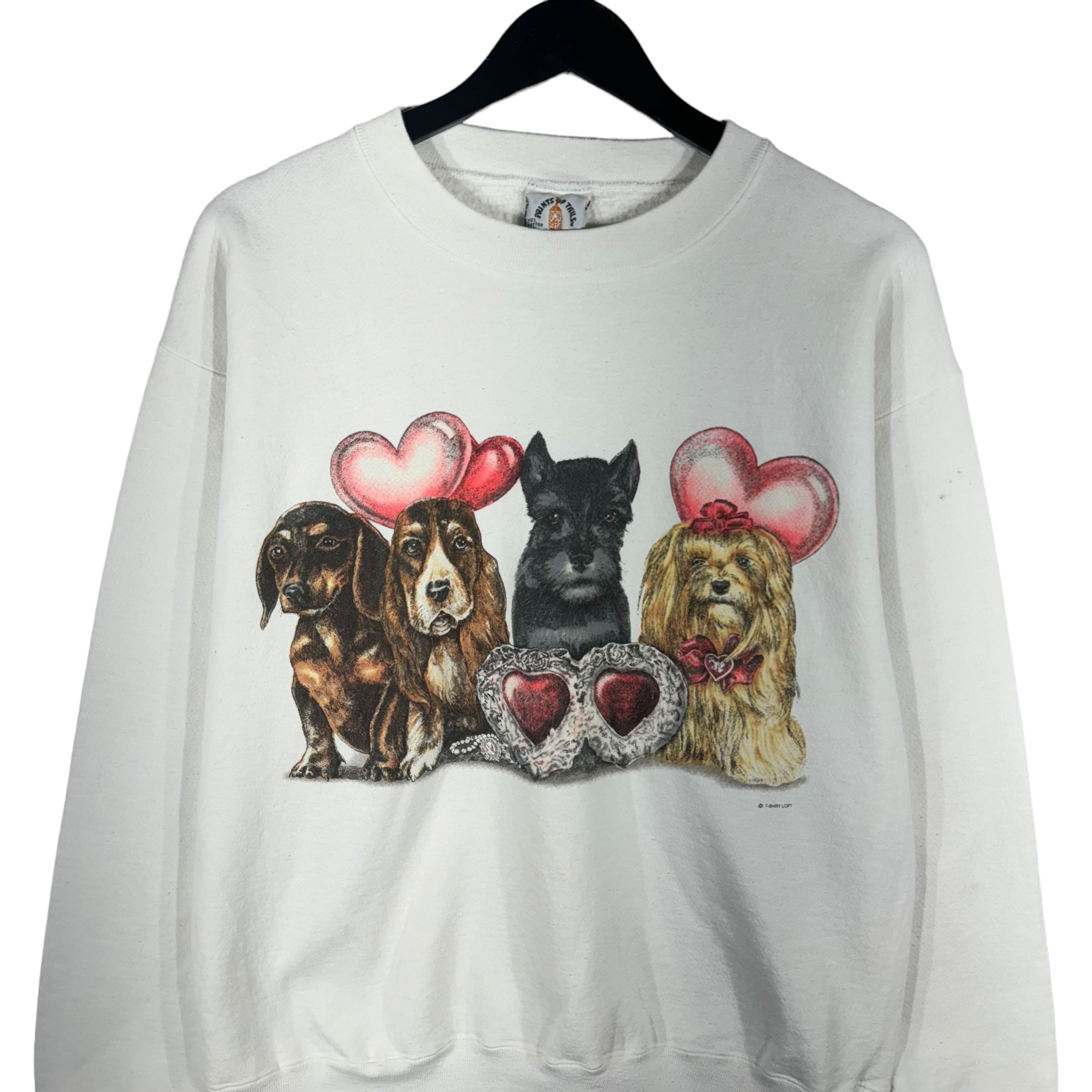 Collection of Vintage Prints Of Tails Dog Crewneck in a gallery layout