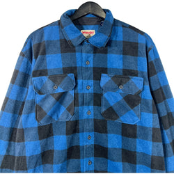 Collection of Wrangler Authentic Polyester Plaid Button Down in a gallery layout