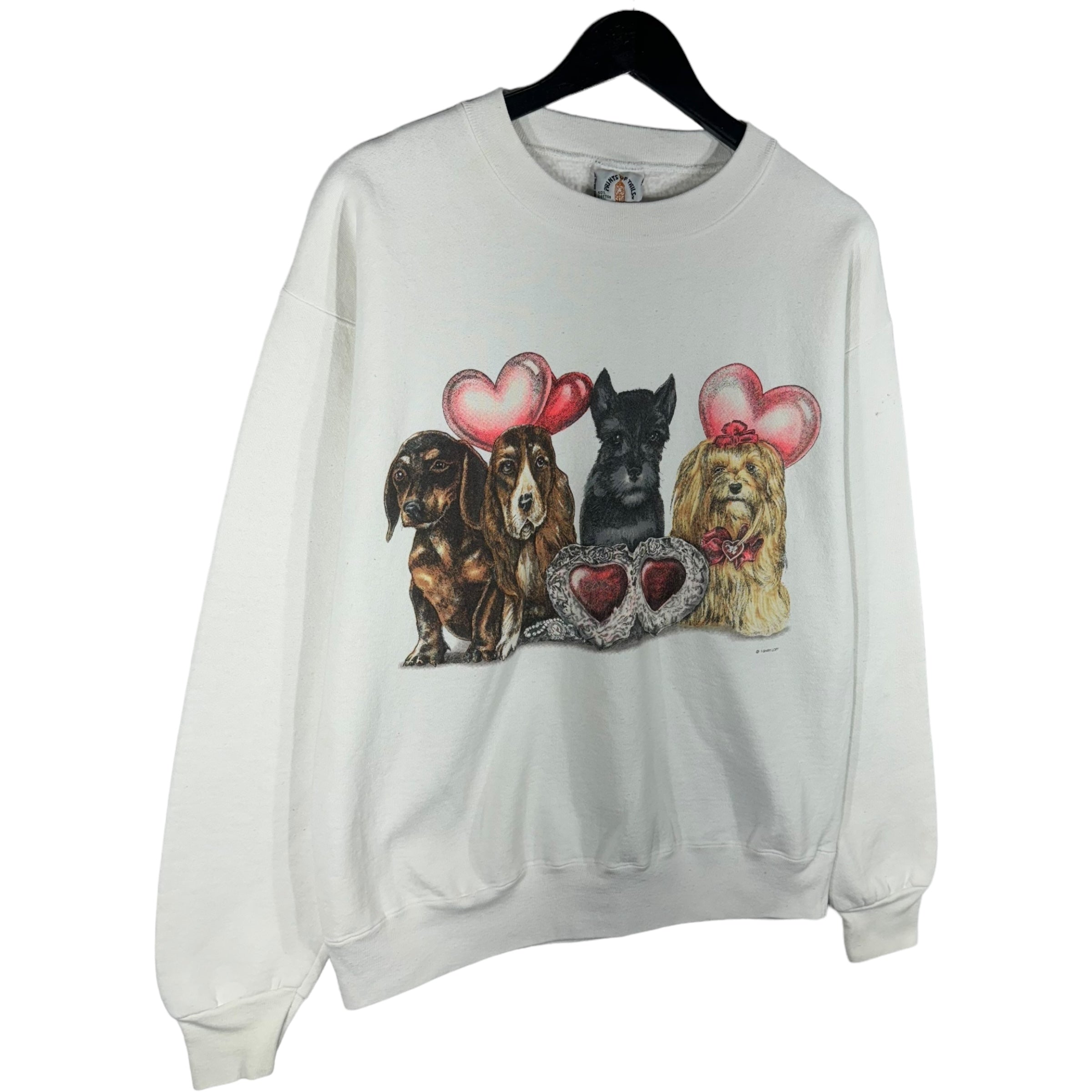 Collection of Vintage Prints Of Tails Dog Crewneck in a gallery layout