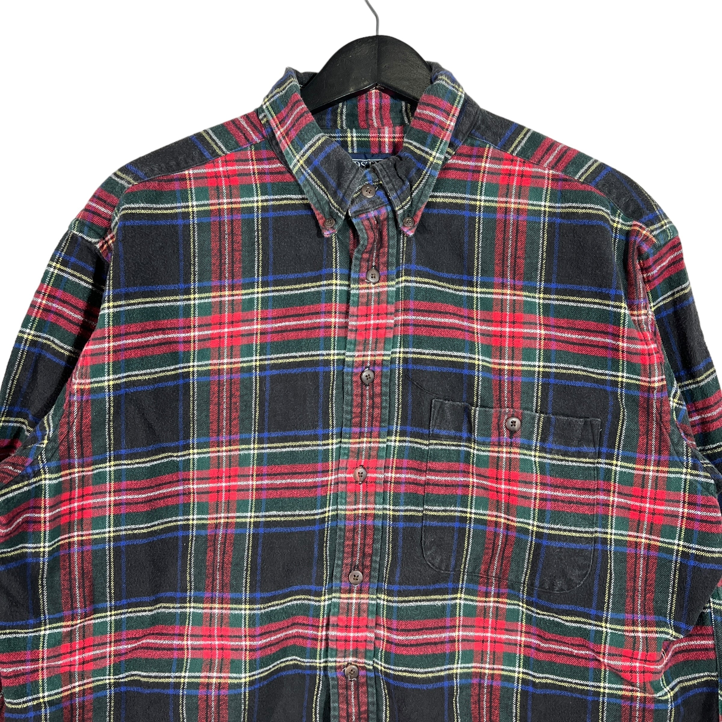 Collection of Lands End Long Sleeve Plaid Flannel in a gallery layout