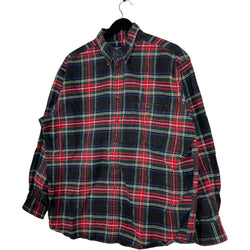 Collection of Lands End Long Sleeve Plaid Flannel in a gallery layout