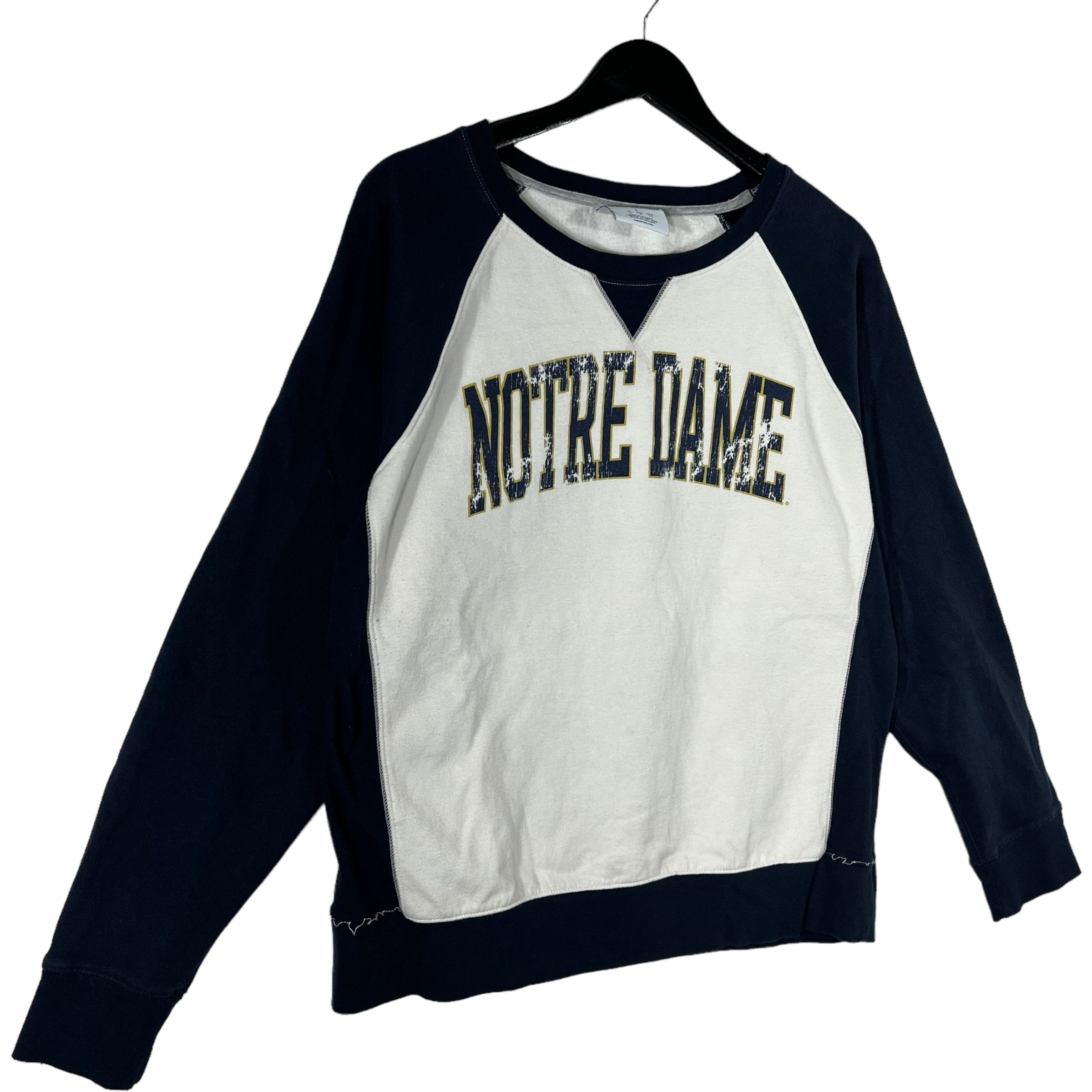 Collection of Champion Norte Dame University Crewneck in a gallery layout