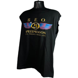 Collection of R.E.O. 20 Speed Wagon Twenty Years Sleeveless Tank Top in a gallery layout