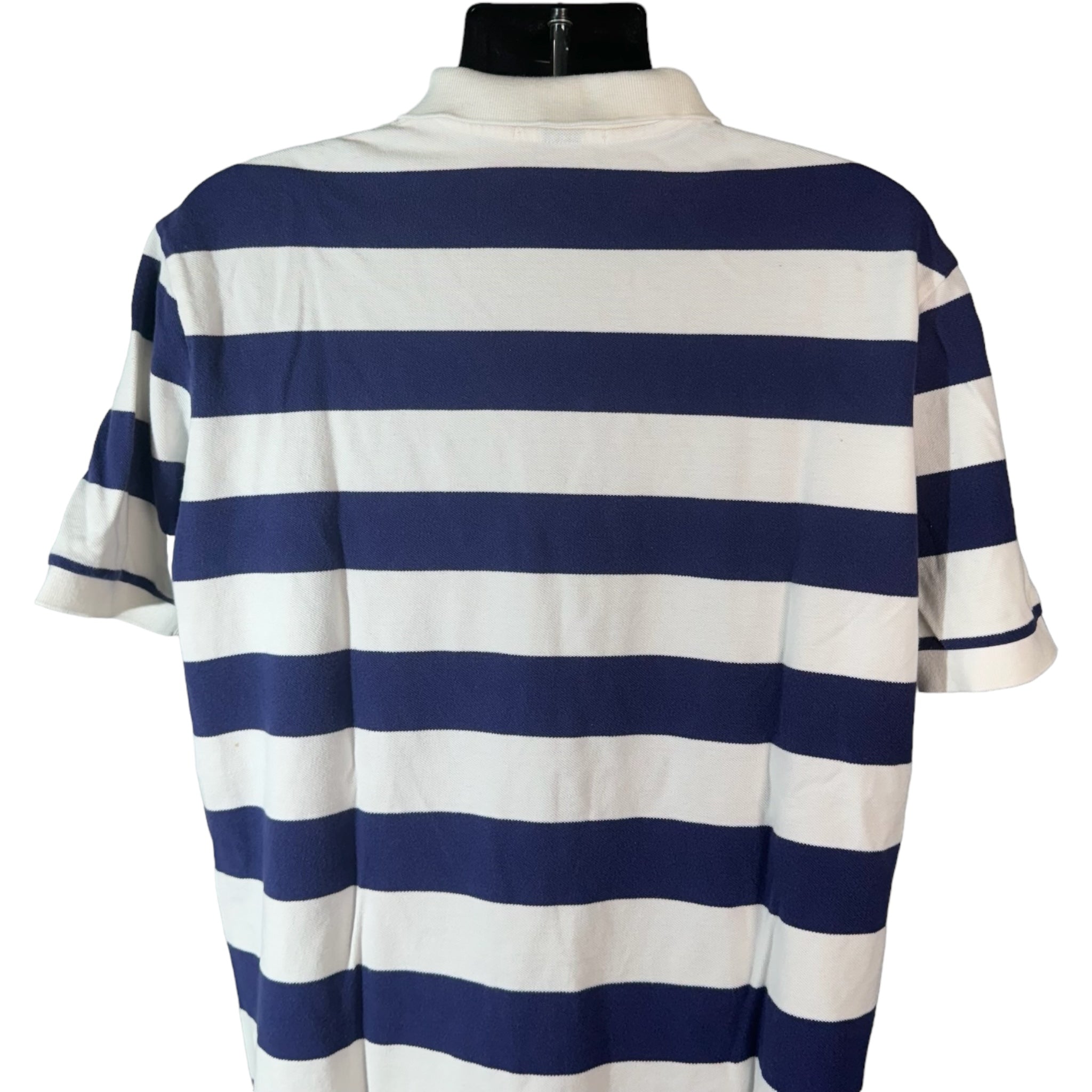 Collection of Polo Ralph Lauren Logo Stripe Short Sleeve Polo in a gallery layout