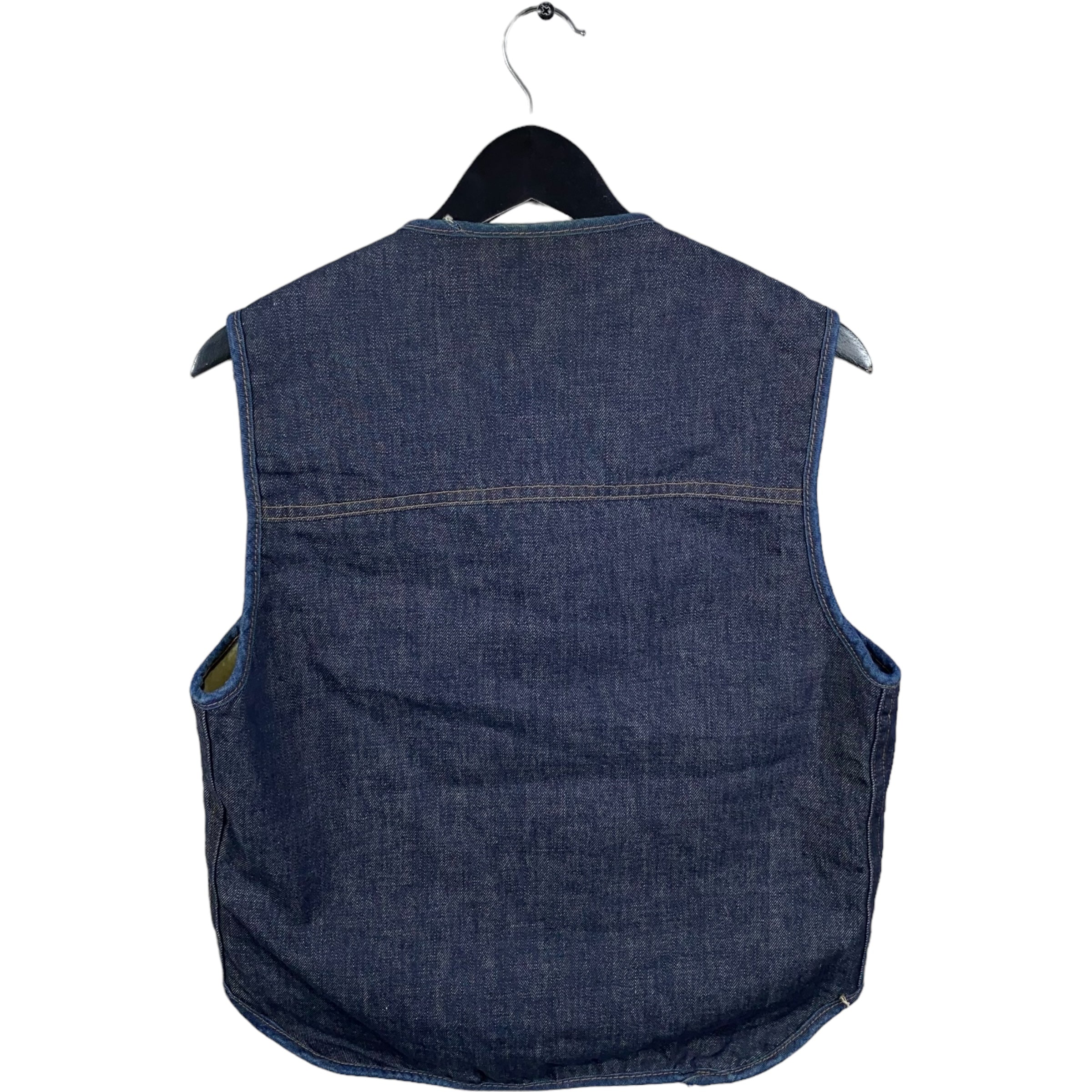 Collection of Roebucks Sherpa Lined Denim Vest in a gallery layout