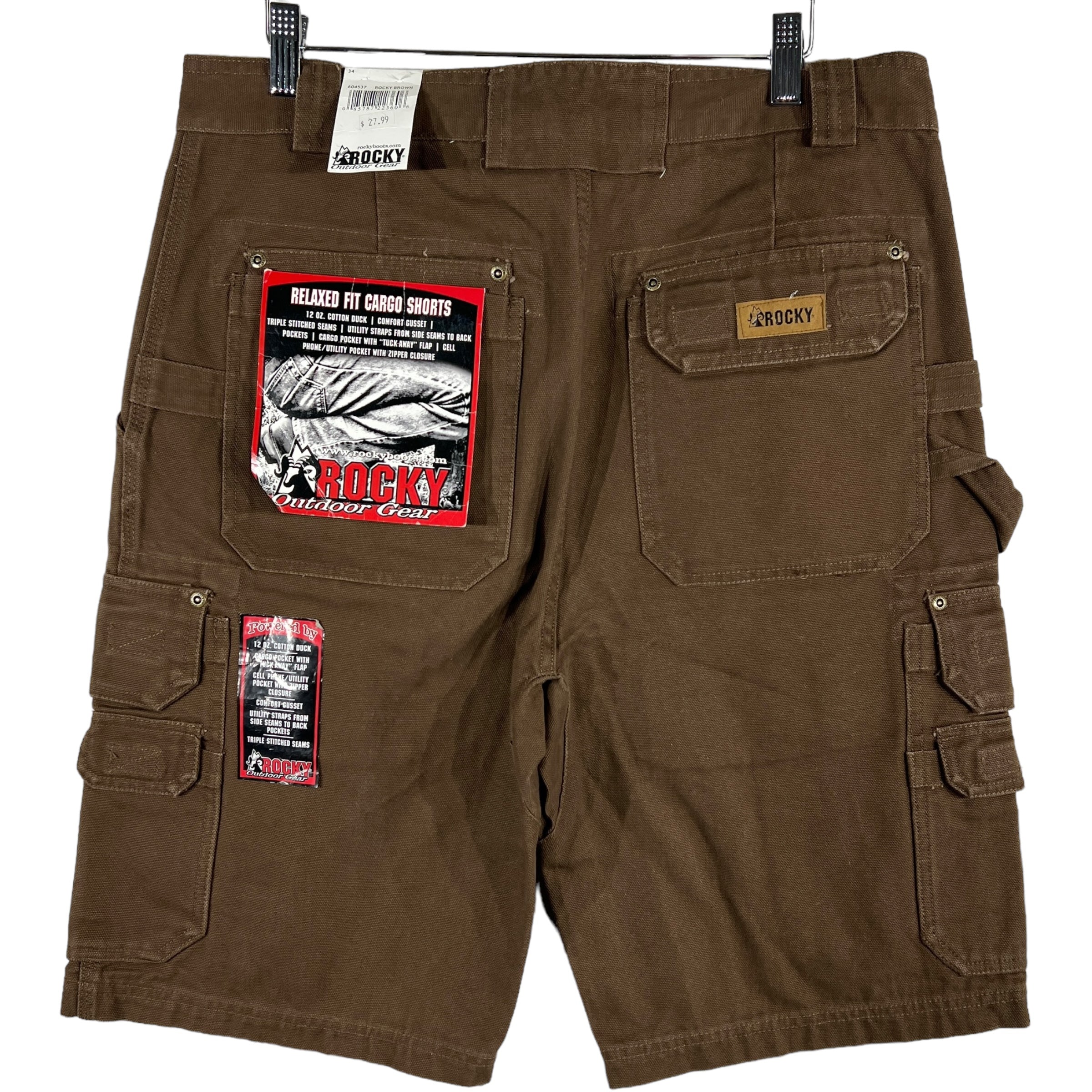 Collection of NWT Rocky Zip Fly Cargo Shorts in a gallery layout