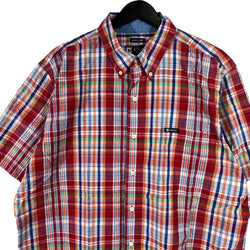 Collection of Chaps Short Sleeve Plaid Flannel in a gallery layout