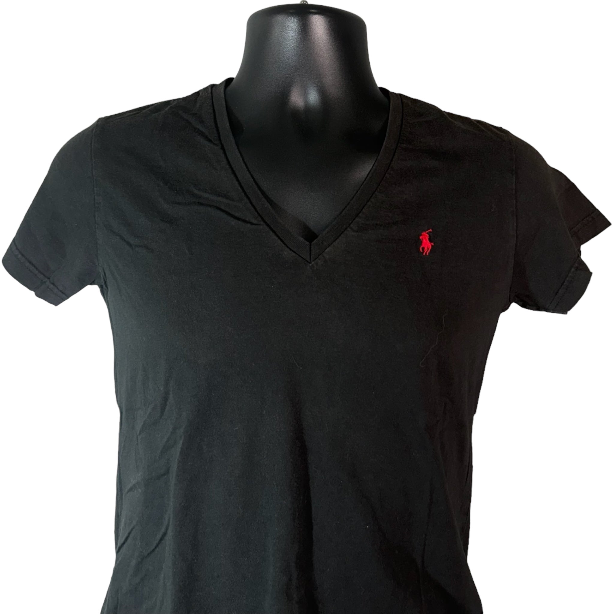 Collection of Polo Ralph Lauren Logo V-Neck Tee in a gallery layout