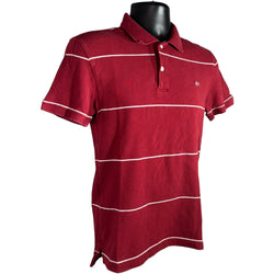 Collection of Aeropostale Stripe Short Sleeve Polo in a gallery layout