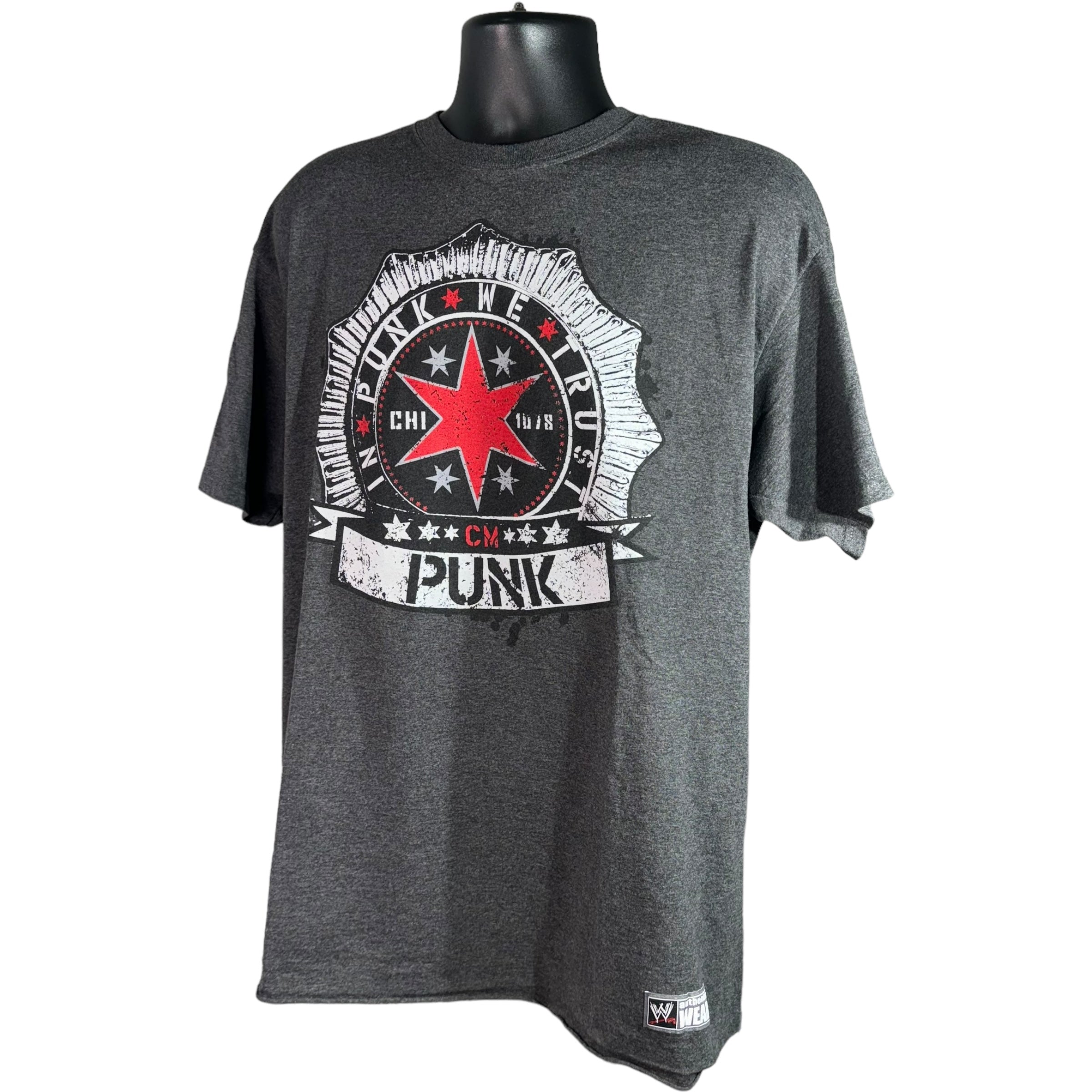 Collection of WWE In Punk We Trust CM Punk Tee in a gallery layout