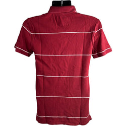 Collection of Aeropostale Stripe Short Sleeve Polo in a gallery layout