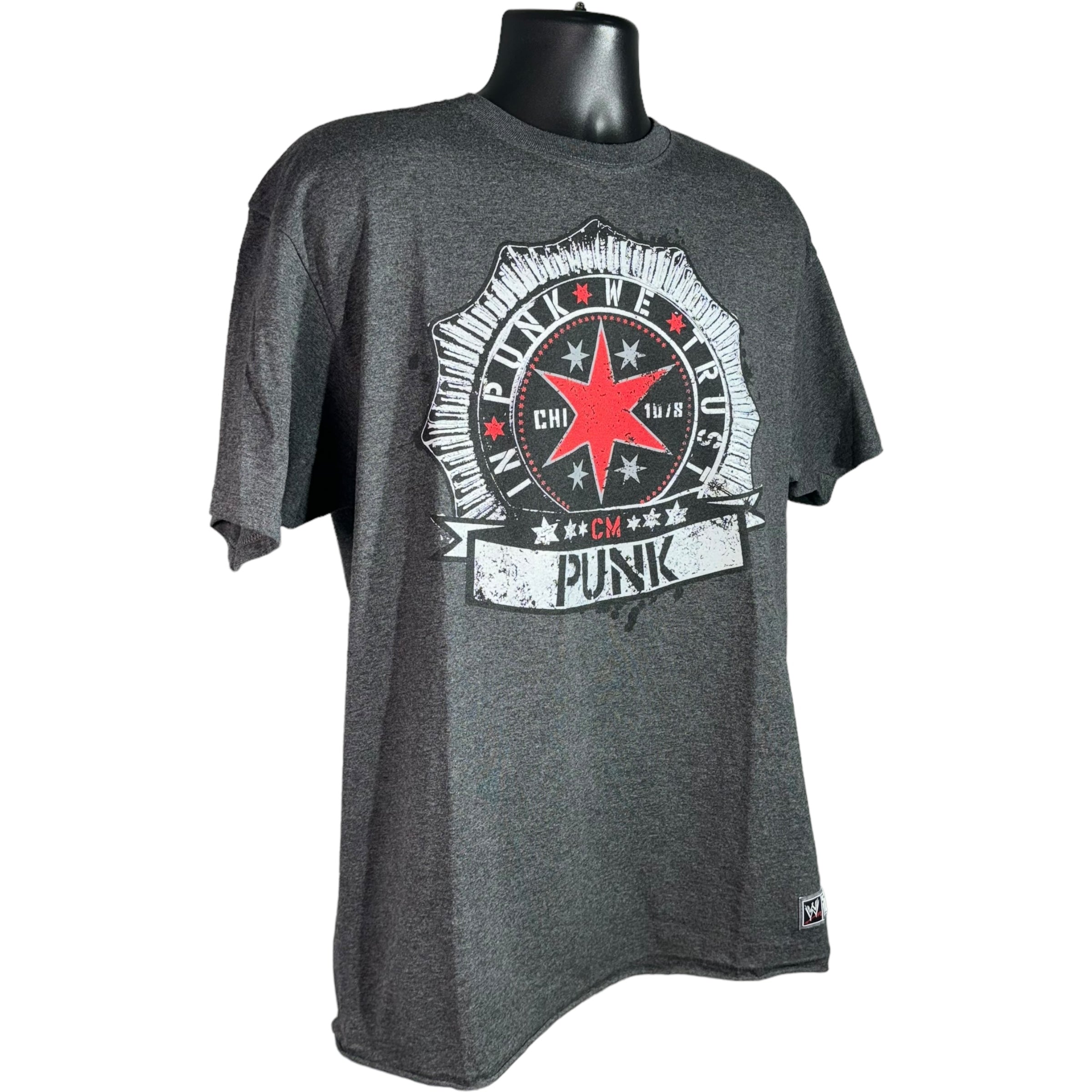 Collection of WWE In Punk We Trust CM Punk Tee in a gallery layout