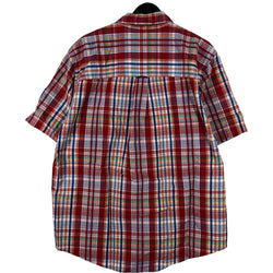 Collection of Chaps Short Sleeve Plaid Flannel in a gallery layout