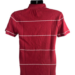 Collection of Aeropostale Stripe Short Sleeve Polo in a gallery layout